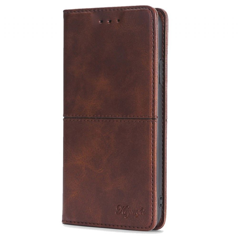 Kožené Pouzdro Folio Na Poco C61 Retro Styl