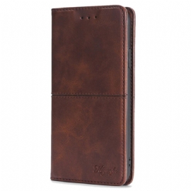 Kožené Pouzdro Folio Na Poco C61 Retro Styl