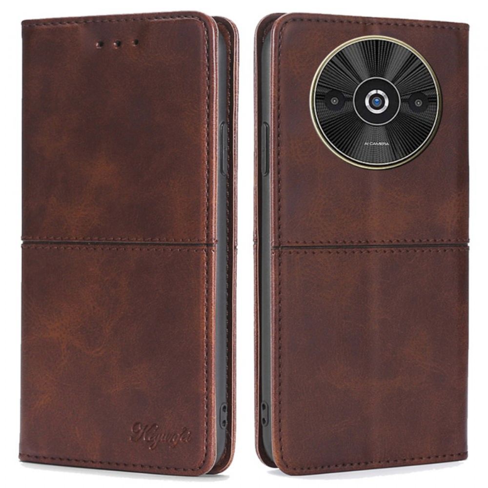 Kožené Pouzdro Folio Na Poco C61 Retro Styl