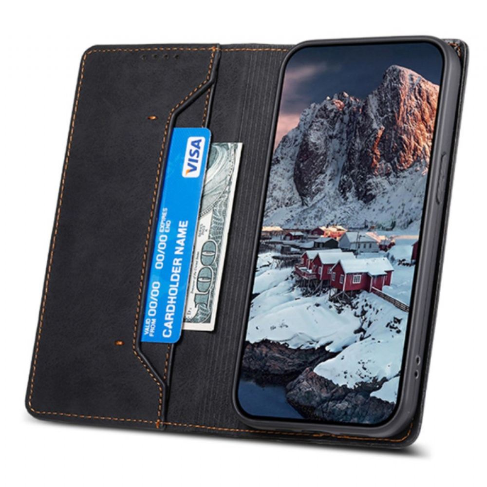 Kožené Pouzdro Folio Na Poco C61 Styl Kůže