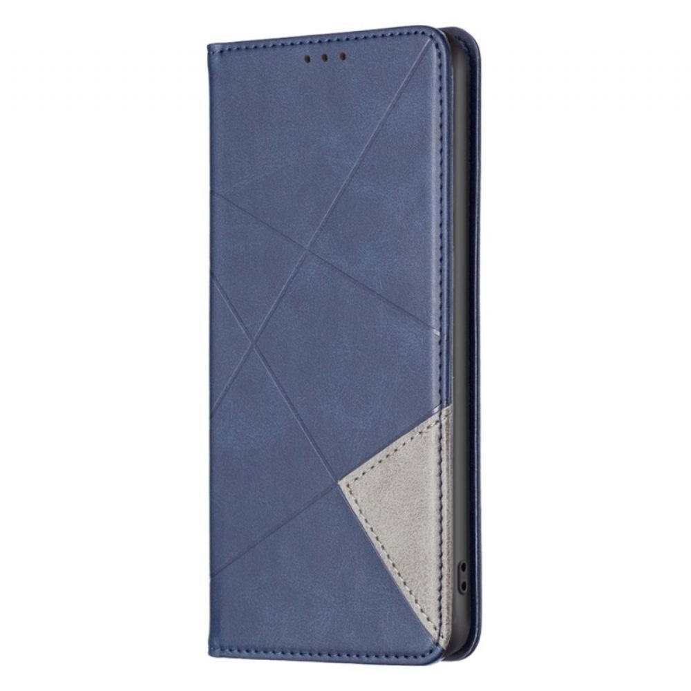 Kožené Pouzdro Folio Poco C61 Geometrický Vzor