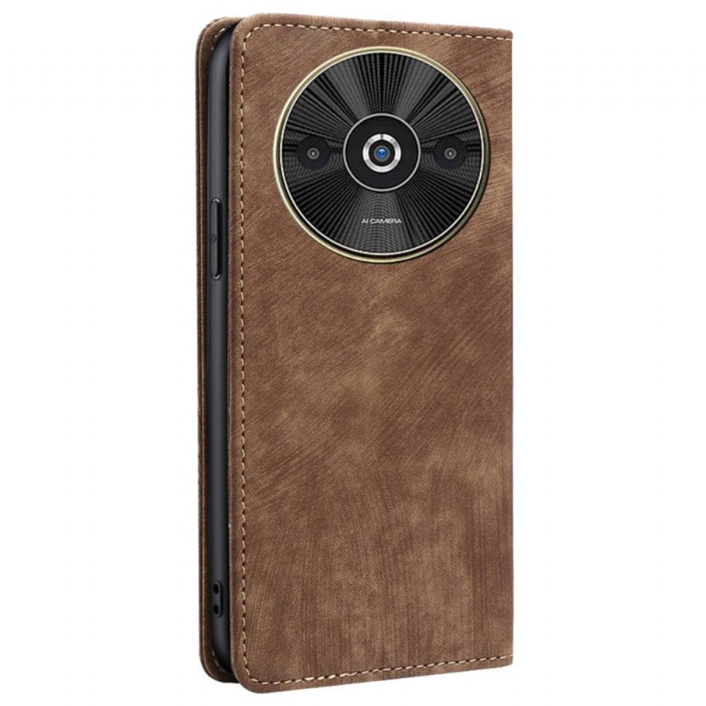 Kožené Pouzdro Folio Poco C61 Vintage Peněženka S Blokováním Rfid
