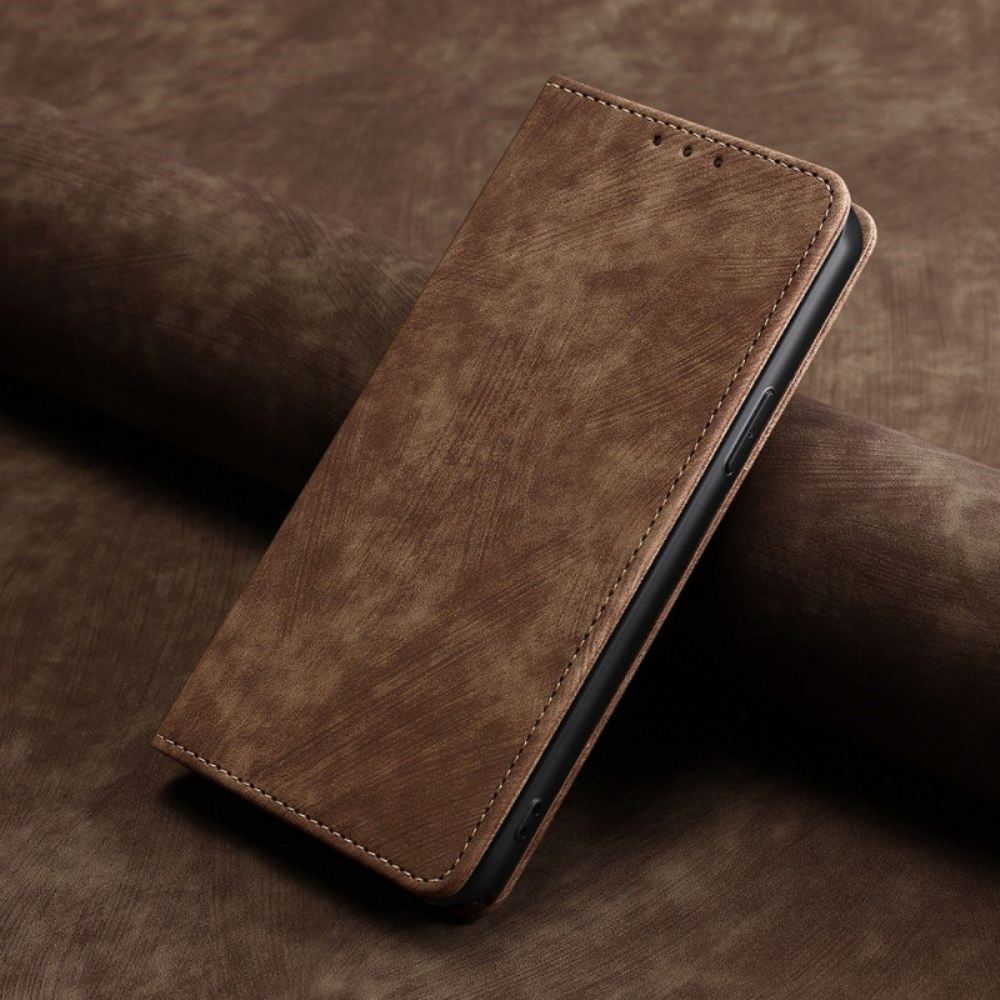 Kožené Pouzdro Folio Poco C61 Vintage Peněženka S Blokováním Rfid
