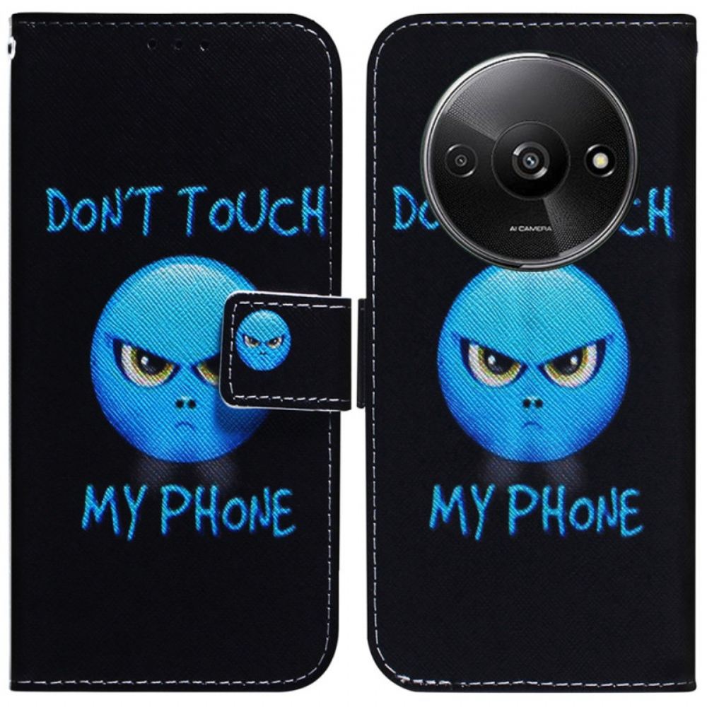 Kožený Kryt Na Poco C61 Telefon Emoji