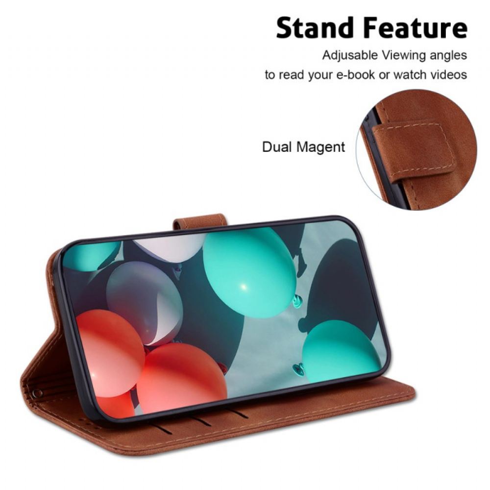 Kožený Kryt Poco C61 Design 7 S Popruhem