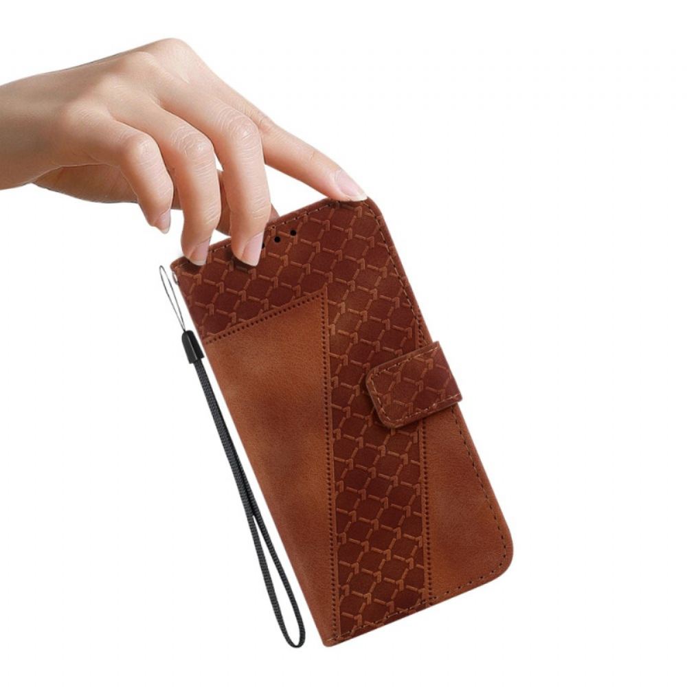 Kožený Kryt Poco C61 Design 7 S Popruhem