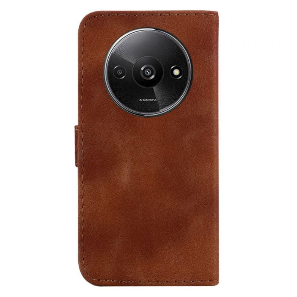 Kožený Kryt Poco C61 Design 7 S Popruhem