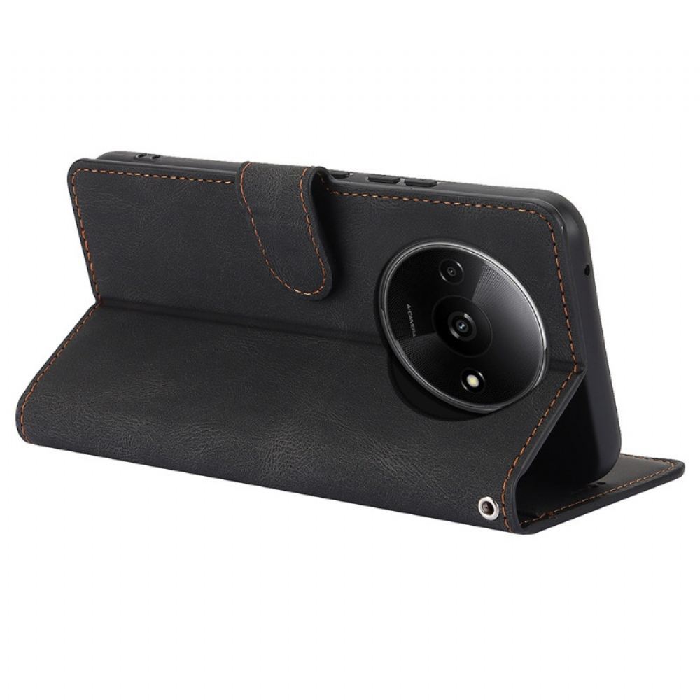 Kožený Kryt Poco C61 Magnetická Spona