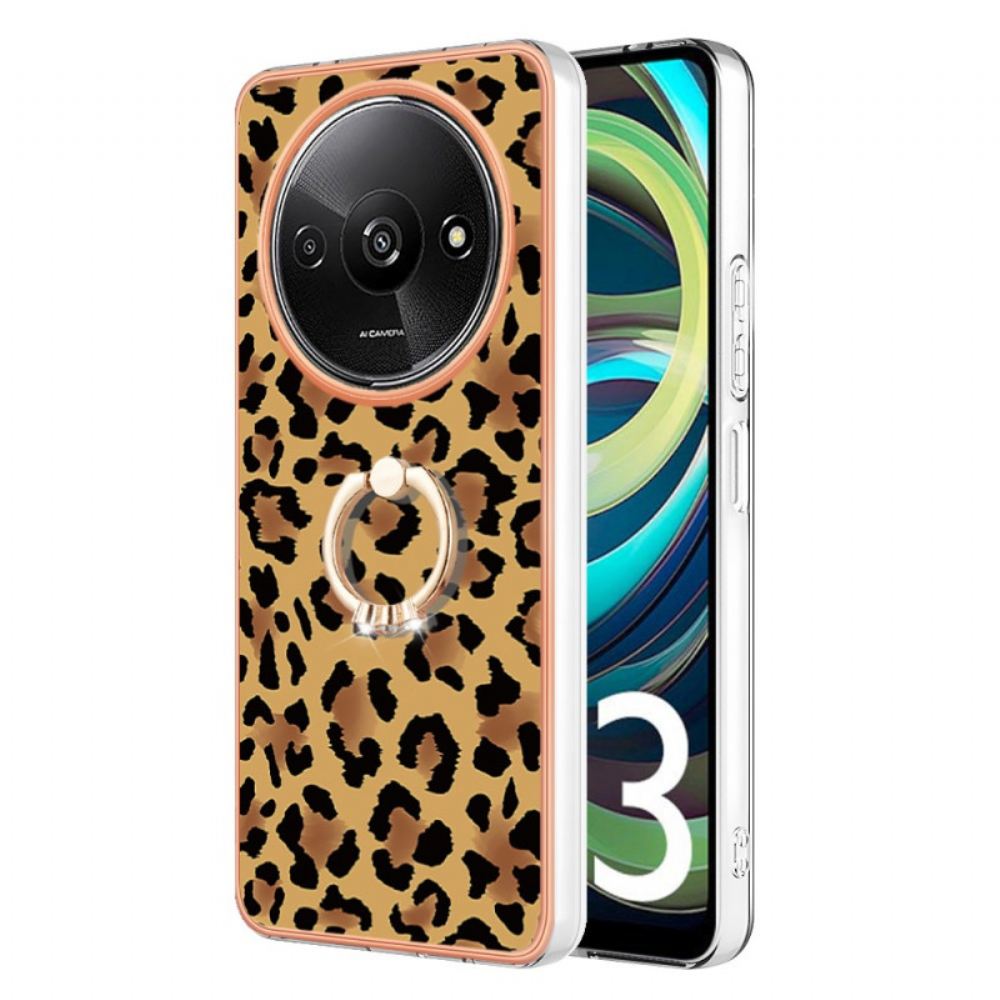 Kryt Na Poco C61 Držák Prstenu S Leopardím Vzorem