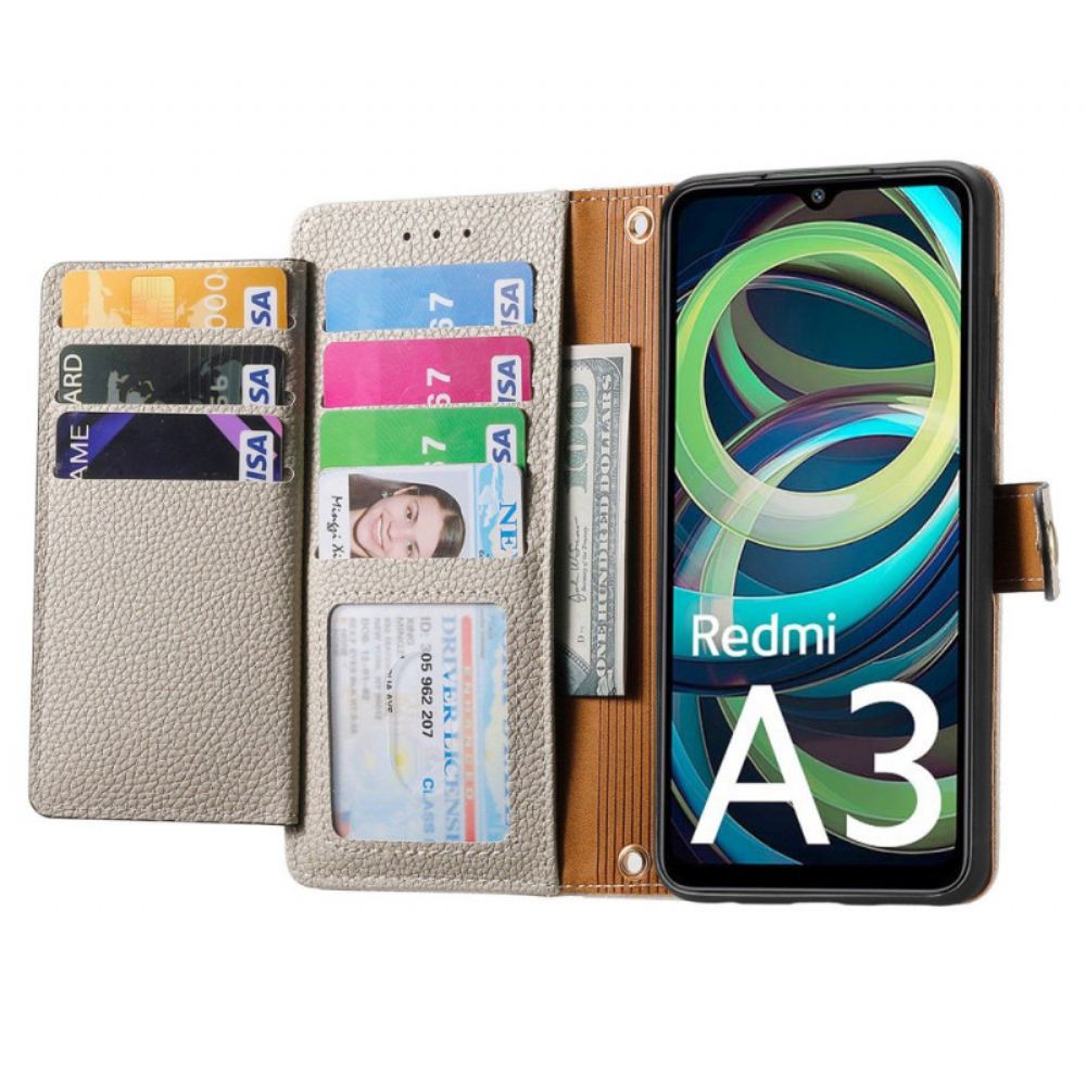 Peněženková Pouzdra Poco C61 Blokování Rfid A Funkce Peněženky Na Zip