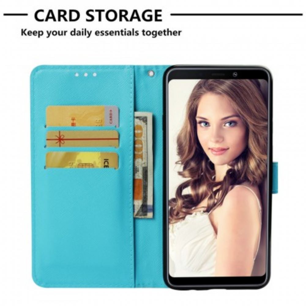 Flipové Pouzdro Na Samsung Galaxy A9 Na Lana Slečna Strappy Sova