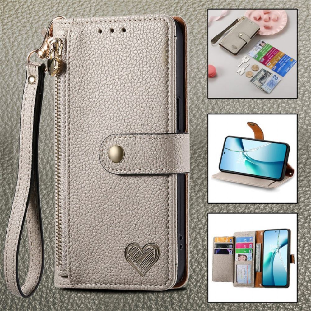 Kožený Kryt Huawei Nova 13 Pro Rfid Ochrana Ve Tvaru Srdce