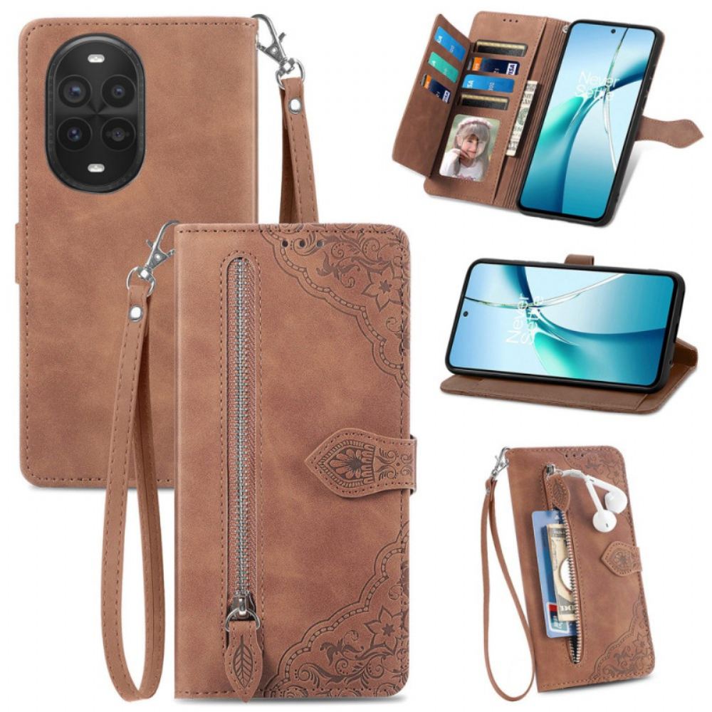 Kožený Kryt Na Huawei Nova 13 Pro Krajka Tisk