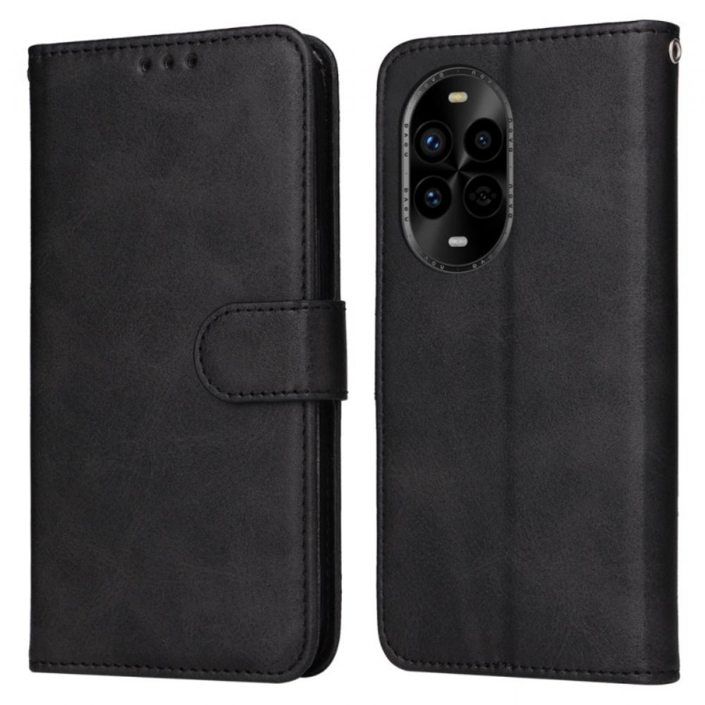 Peněženková Pouzdra Huawei Nova 13 Pro Řemínek S Koženým Efektem