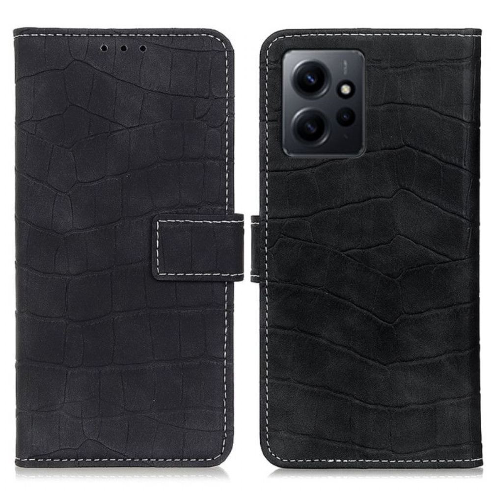 Flipové Pouzdro Na Xiaomi Redmi Note 12 4G Krokodýl