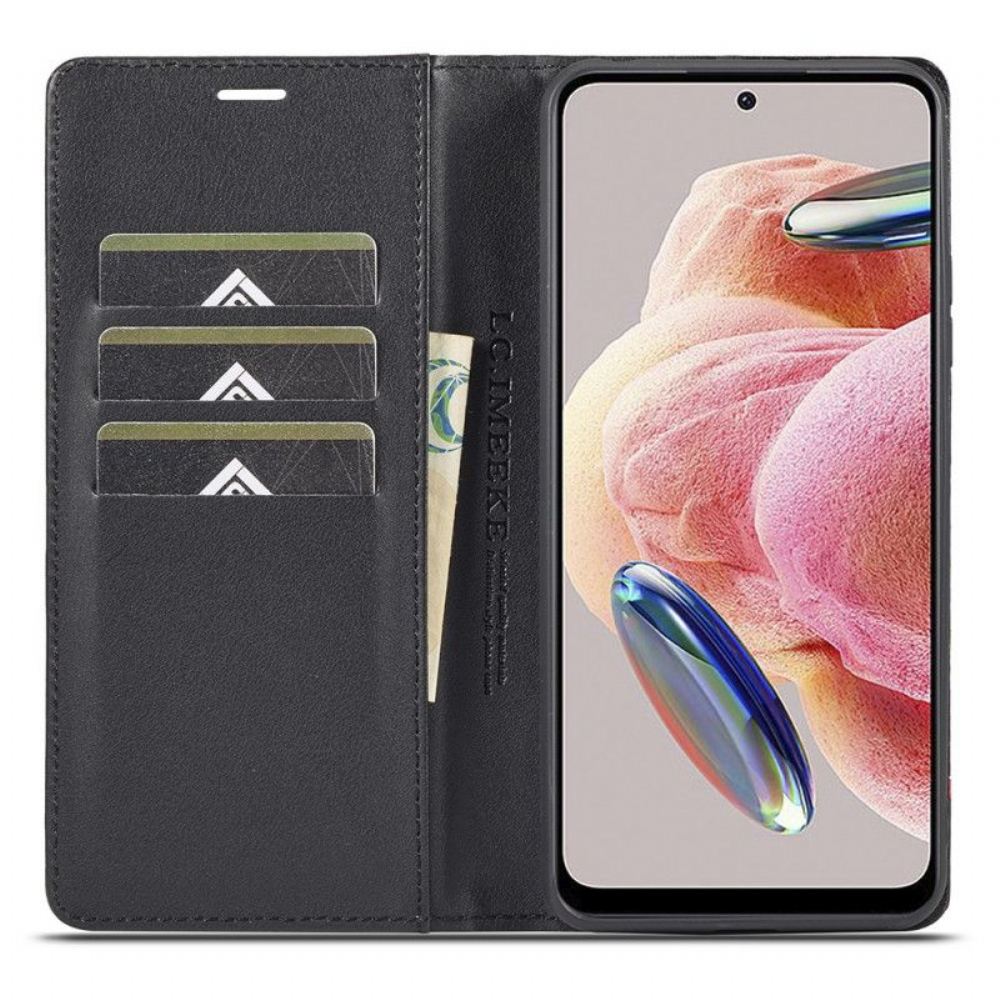 Kryty Na Mobil Na Xiaomi Redmi Note 12 4G Flipové Pouzdro Karbonové Vlákno Lc.imeeke