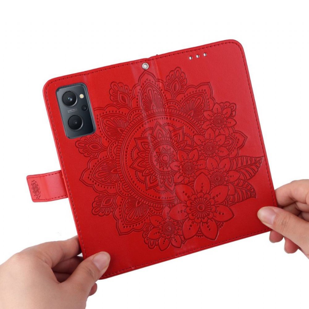 Flipové Pouzdro Na Realme 9i Květinová Mandala