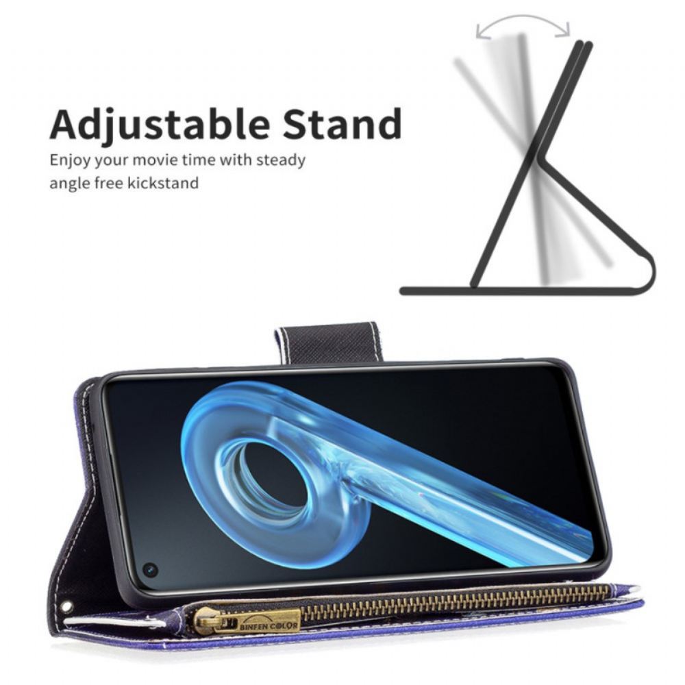 Flipové Pouzdro Na Realme 9i Motýli V Noční Peněžence