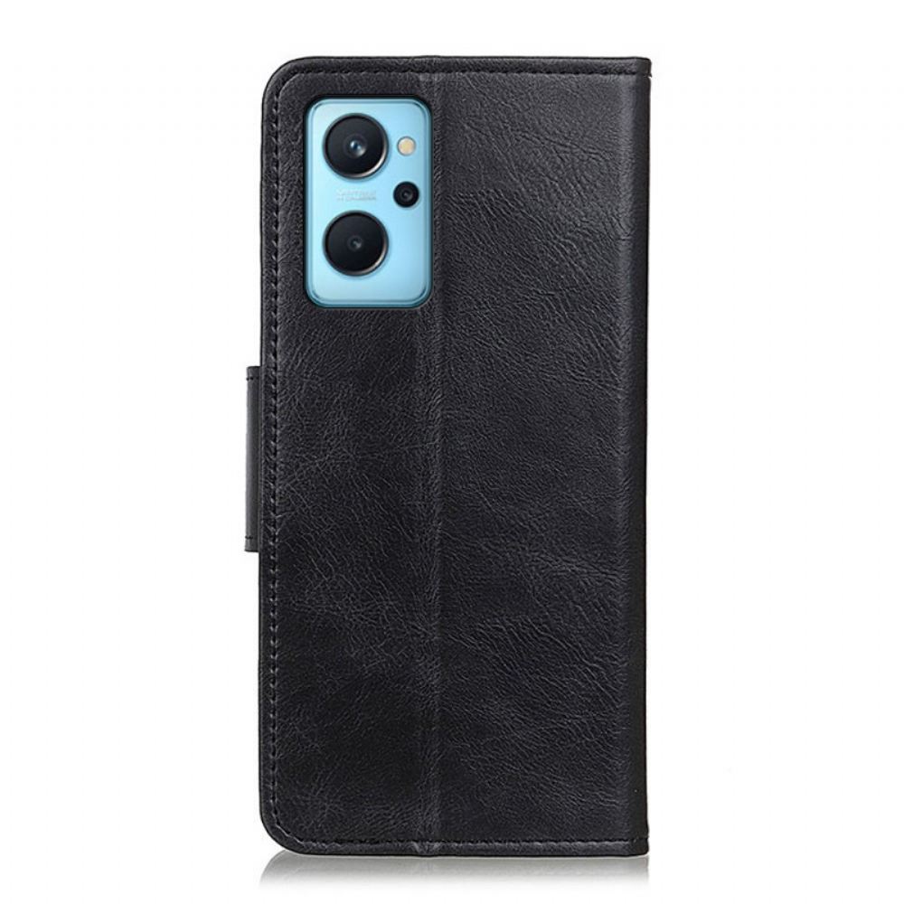 Kožené Pouzdro Na Realme 9i Oboustranná Spona S Koženým Efektem