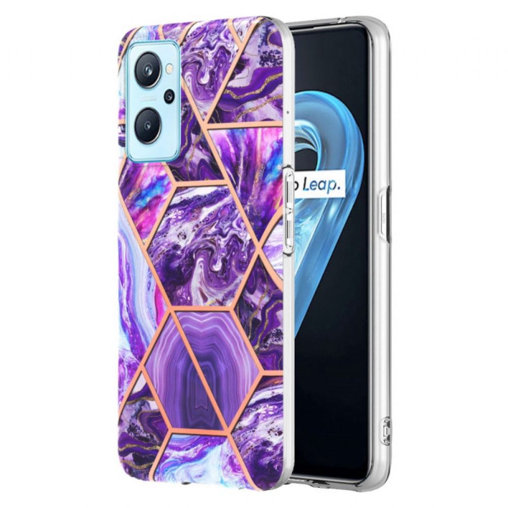 Kryty Na Mobil Na Realme 9i Okázalý Geometrický Mramor