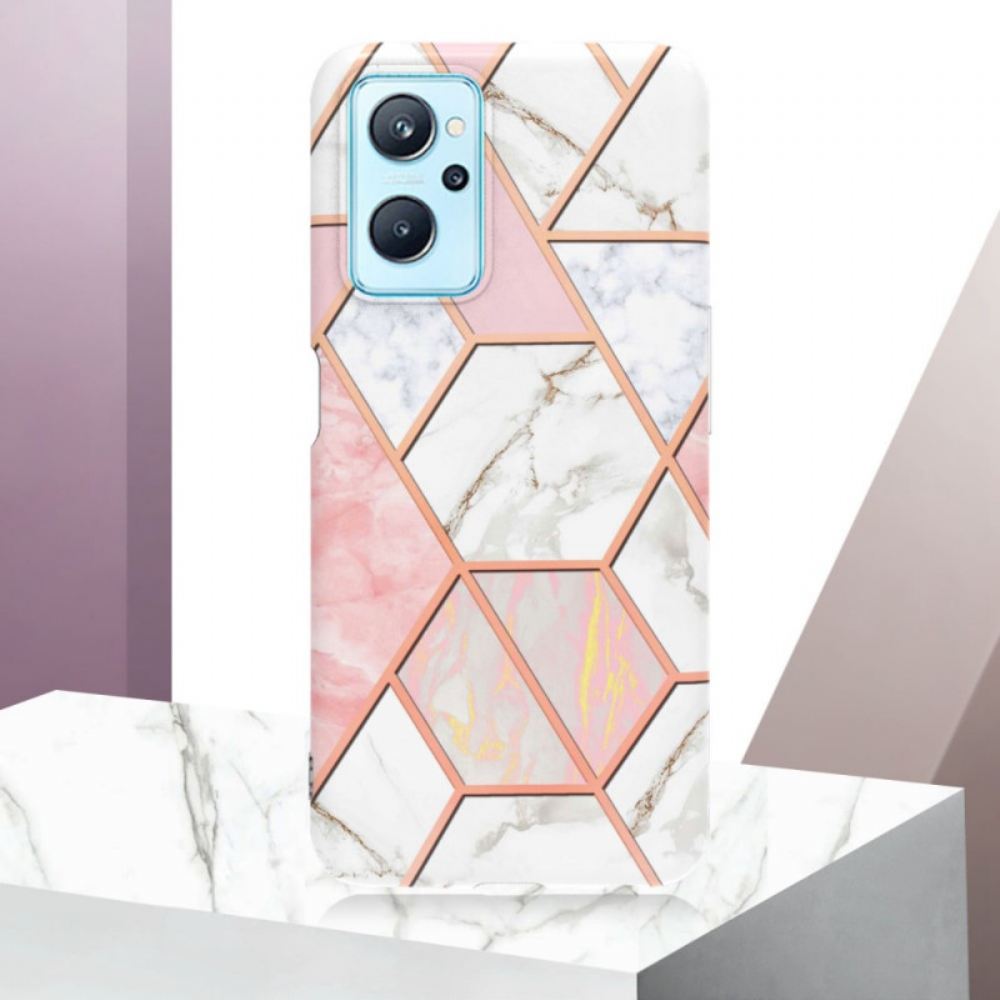Kryty Na Mobil Na Realme 9i Okázalý Geometrický Mramor