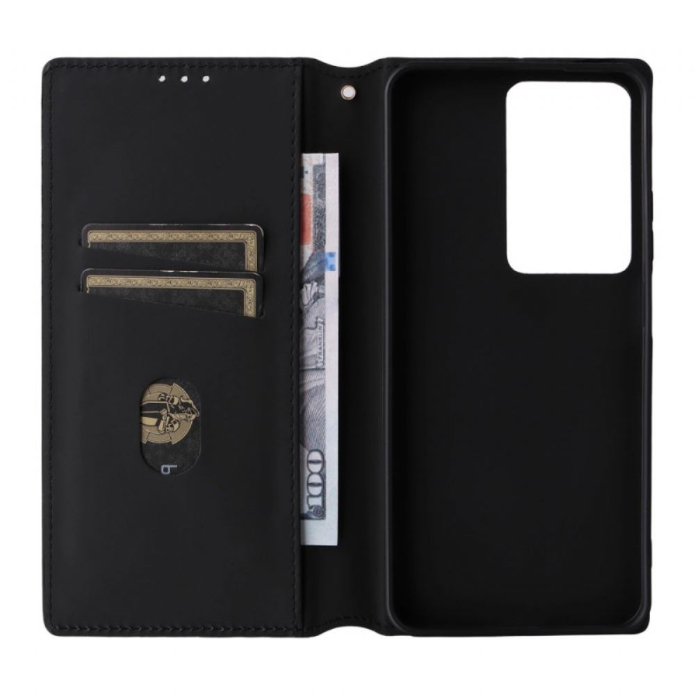 Kožené Pouzdro Folio Realme 14x 5g Kosočtvercový Vzor