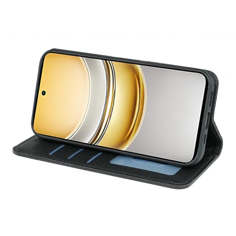 Kožené Pouzdro Folio Realme 14x 5g Kostkovaný Popruh