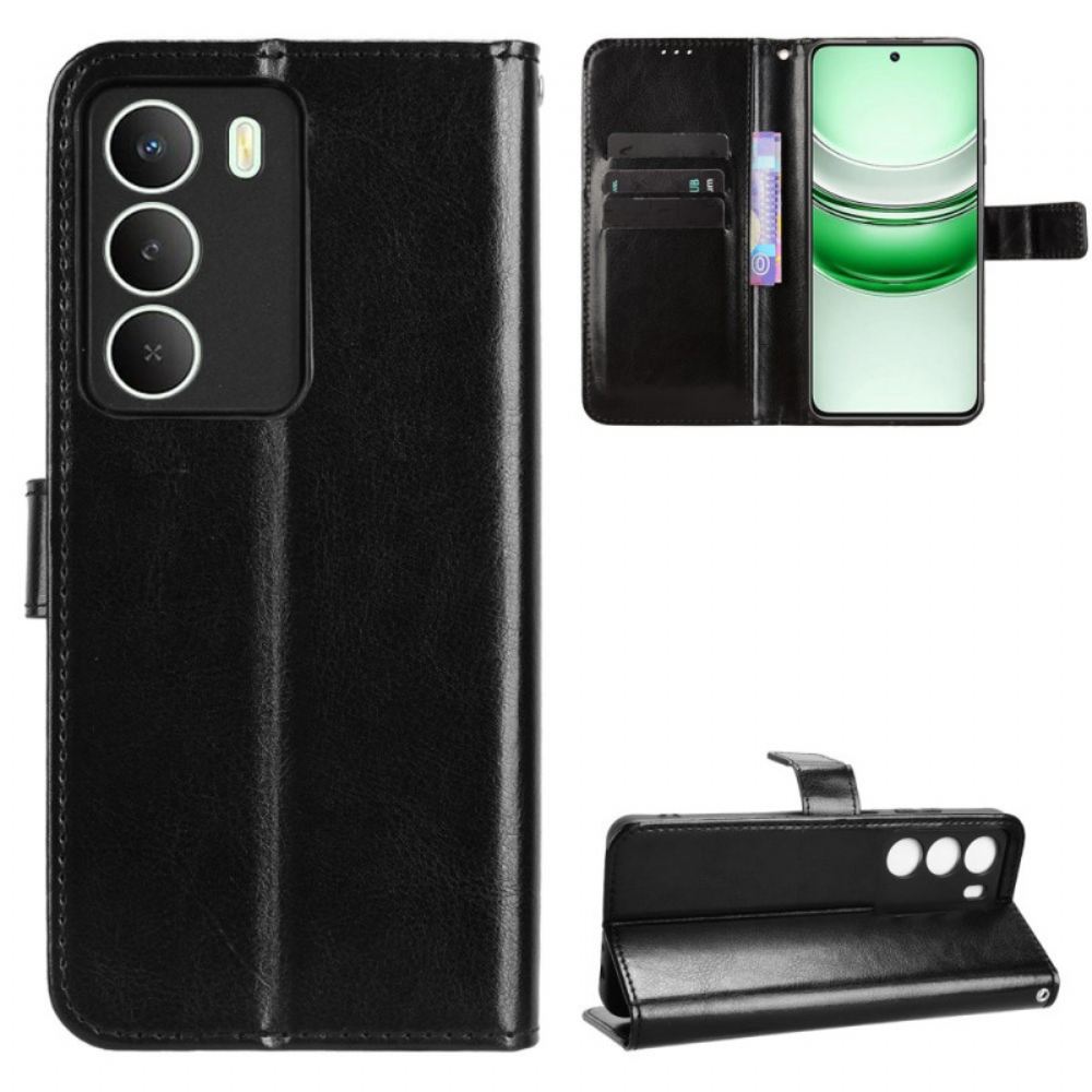 Kožený Kryt Na Realme 14x 5g Křiklavá Umělá Kůže