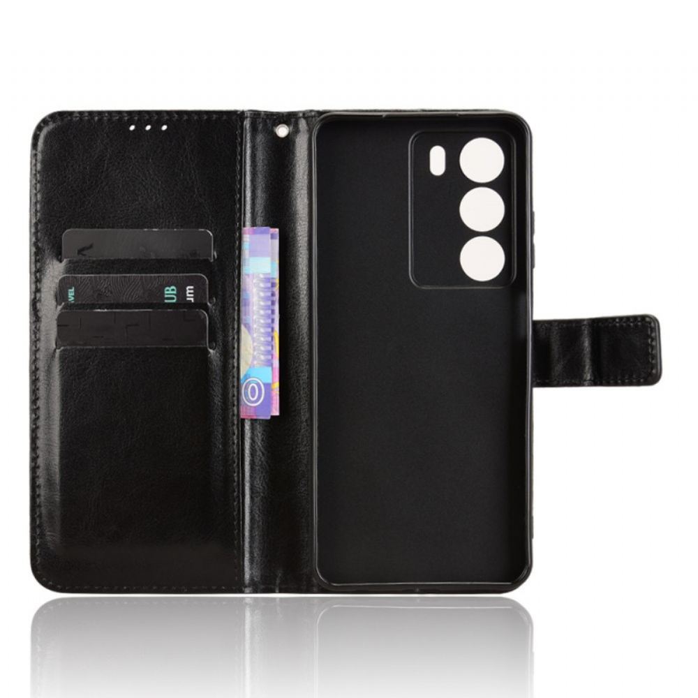 Kožený Kryt Na Realme 14x 5g Křiklavá Umělá Kůže