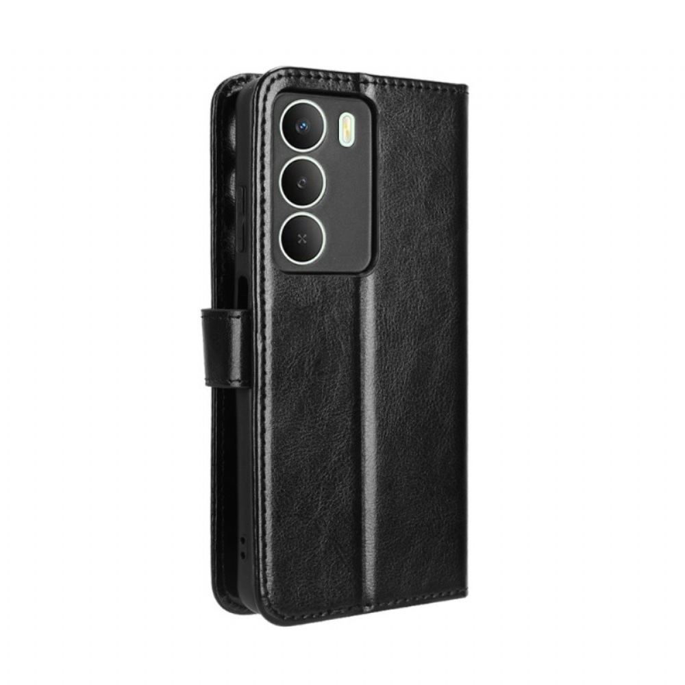 Kožený Kryt Na Realme 14x 5g Křiklavá Umělá Kůže