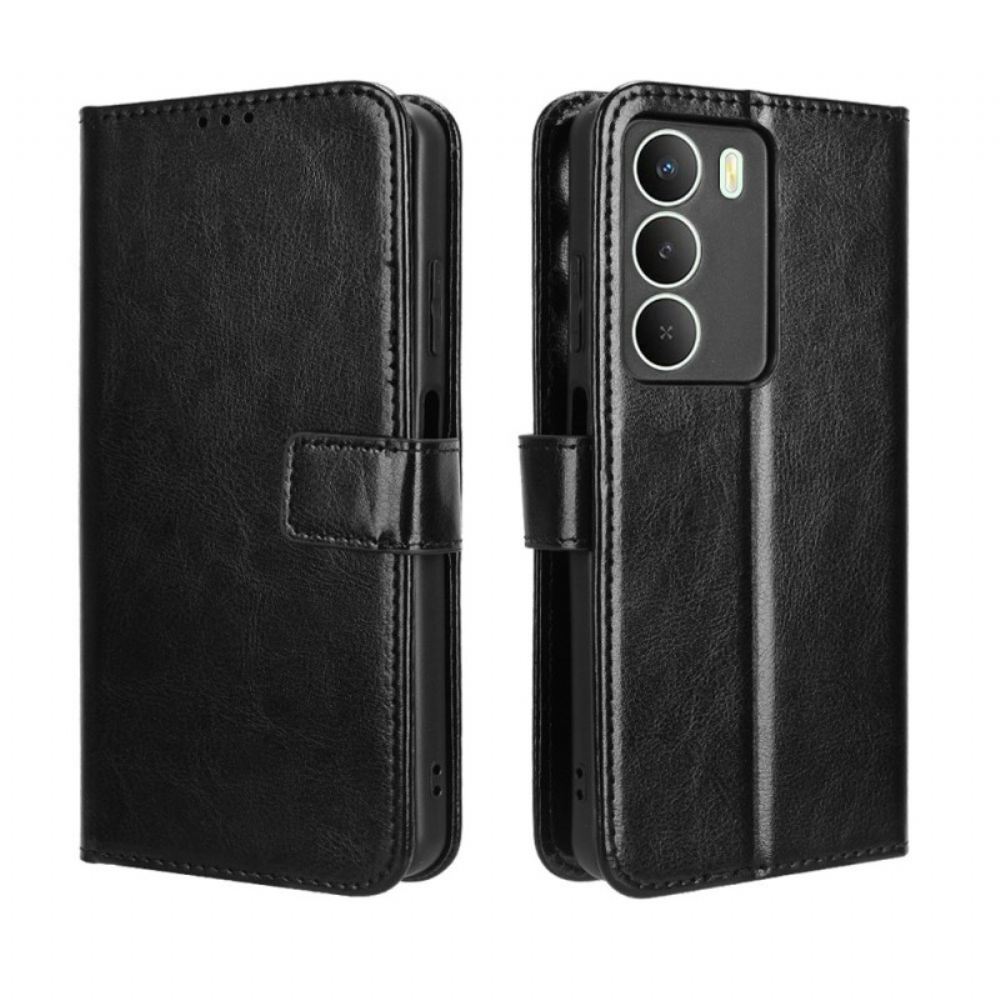 Kožený Kryt Na Realme 14x 5g Křiklavá Umělá Kůže