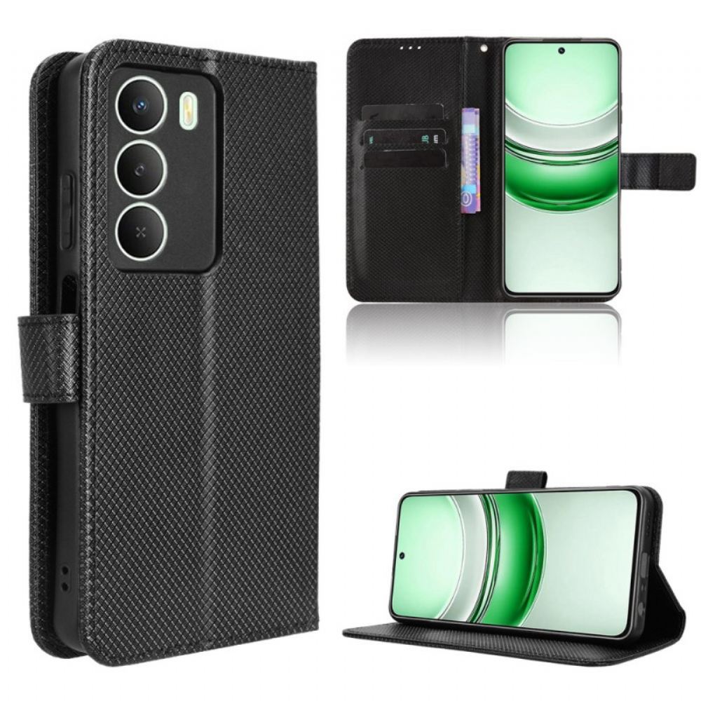 Kožený Kryt Realme 14x 5g Diamantová Textura