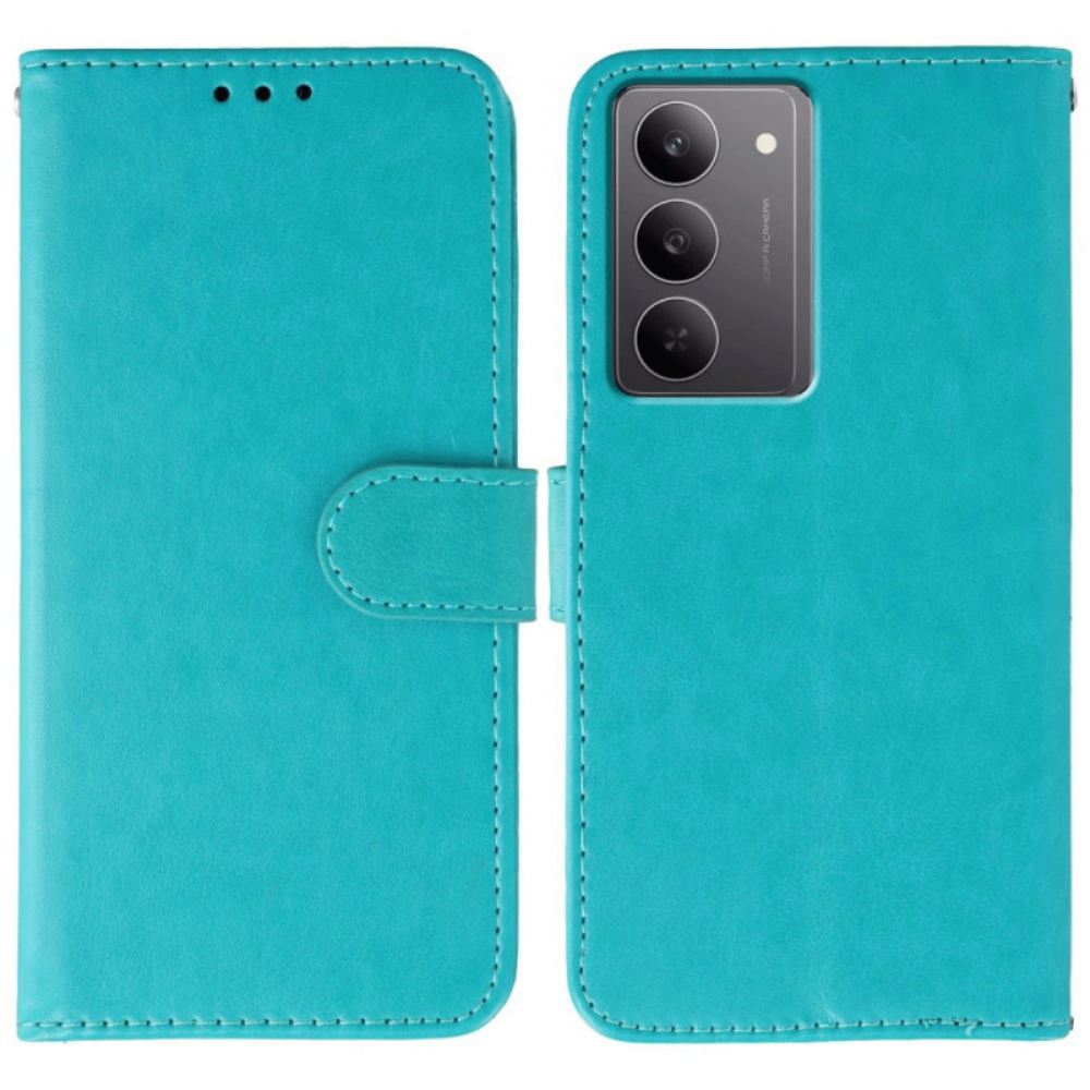 Kožený Kryt Realme 14x 5g Jednobarevný