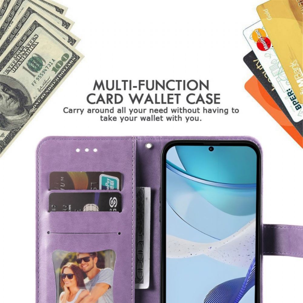 Kožený Kryt Realme 14x 5g Mandalový Potisk