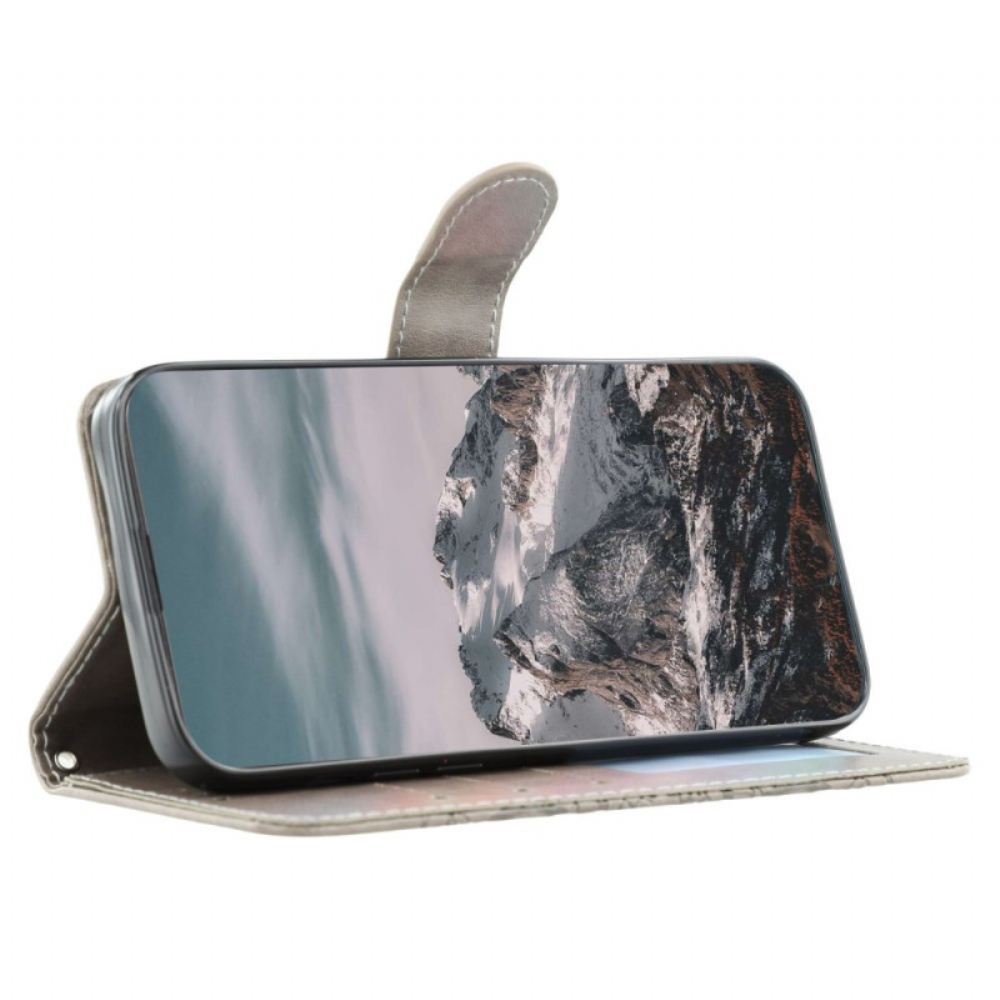 Kožený Kryt Realme 14x 5g Mandalový Vzor