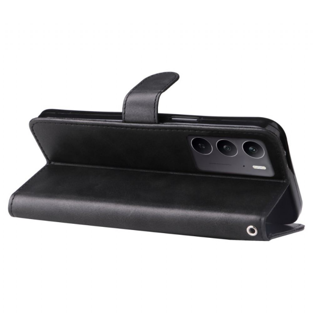 Kožený Kryt Realme 14x 5g Pouzdro Na Zip