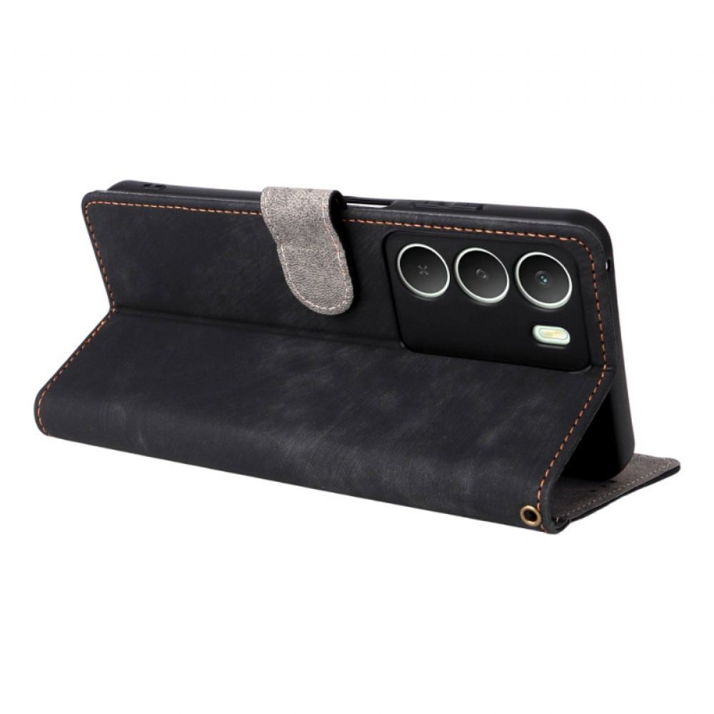 Kožený Kryt Realme 14x 5g Umělá Kůže S Rfid Ochranou