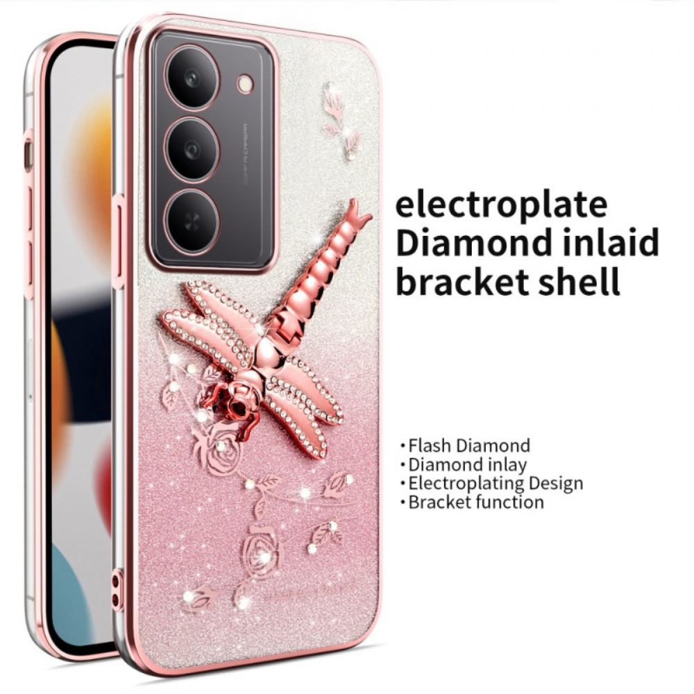 Kryt Na Realme 14x 5g Kadem Držák Na Prsten S Vážkou