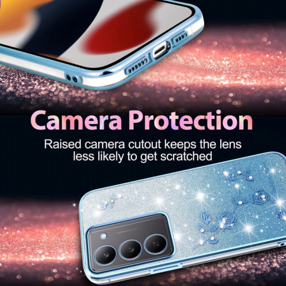 Kryt Realme 14x 5g Kadem Květiny A Kamínky