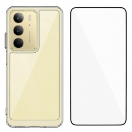 Kryt Realme 14x 5g Průhledná S Tvrzeným Sklem