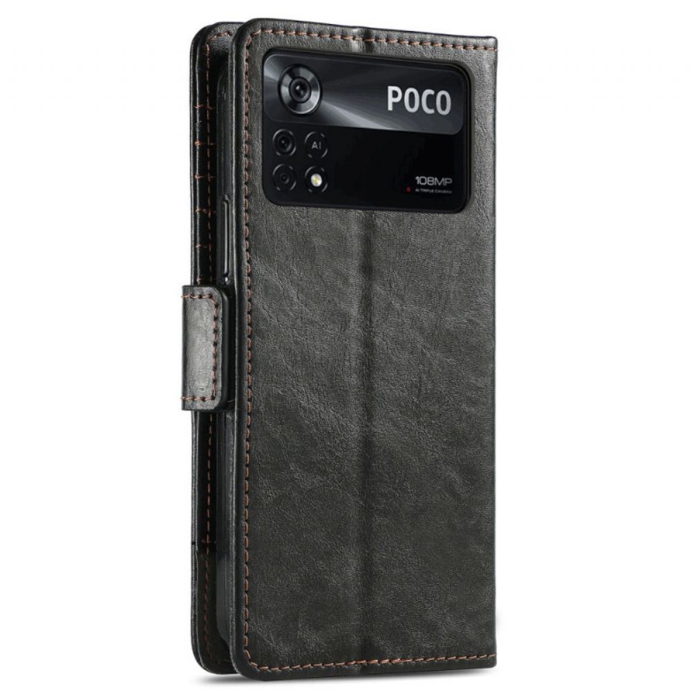 Flipové Pouzdro Na Poco X4 Pro 5G Bicolor Vintage