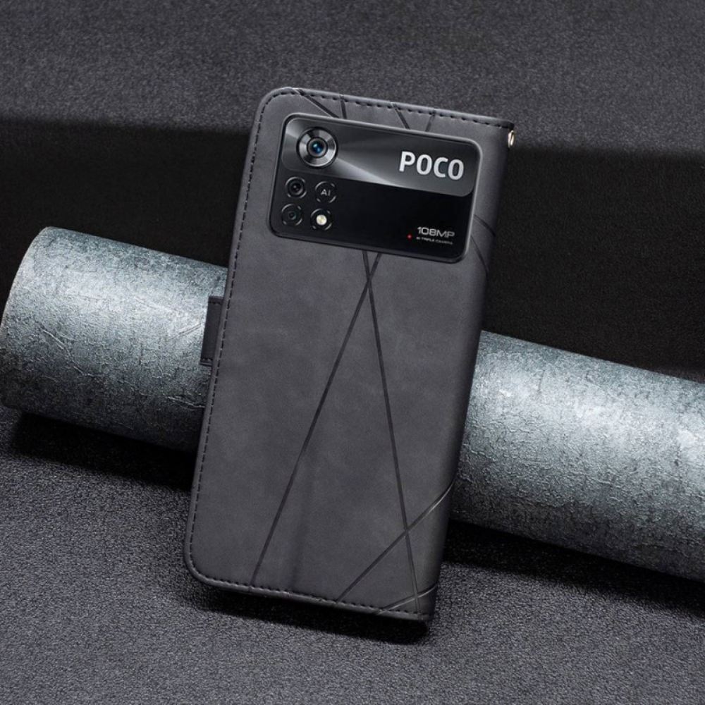 Flipové Pouzdro Na Poco X4 Pro 5G Binfenová Barva