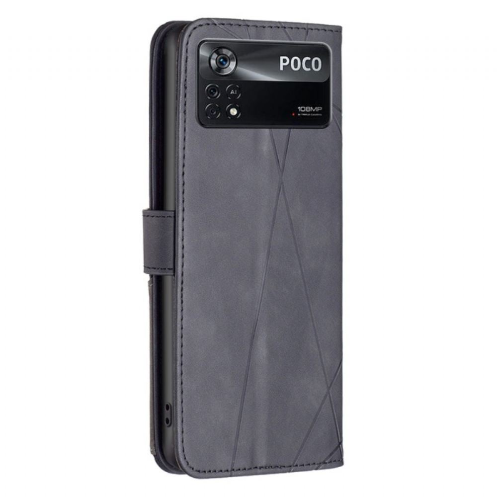 Flipové Pouzdro Na Poco X4 Pro 5G Binfenová Barva