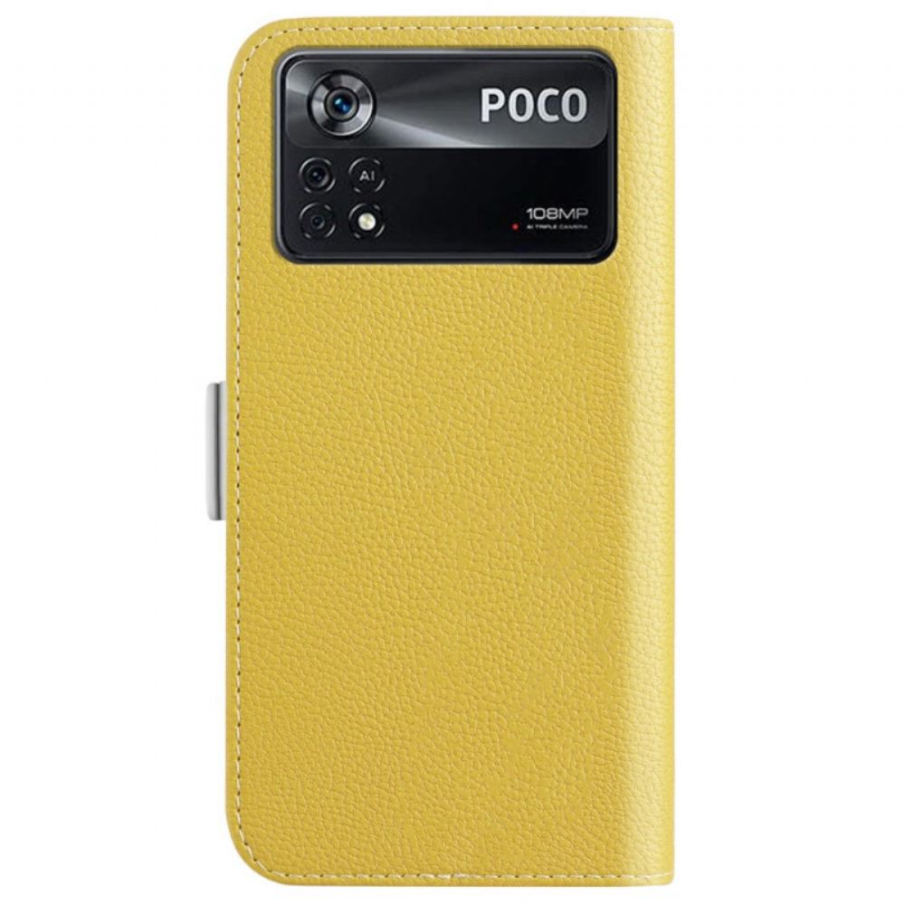 Flipové Pouzdro Na Poco X4 Pro 5G Cukroví Z Umělé Kůže