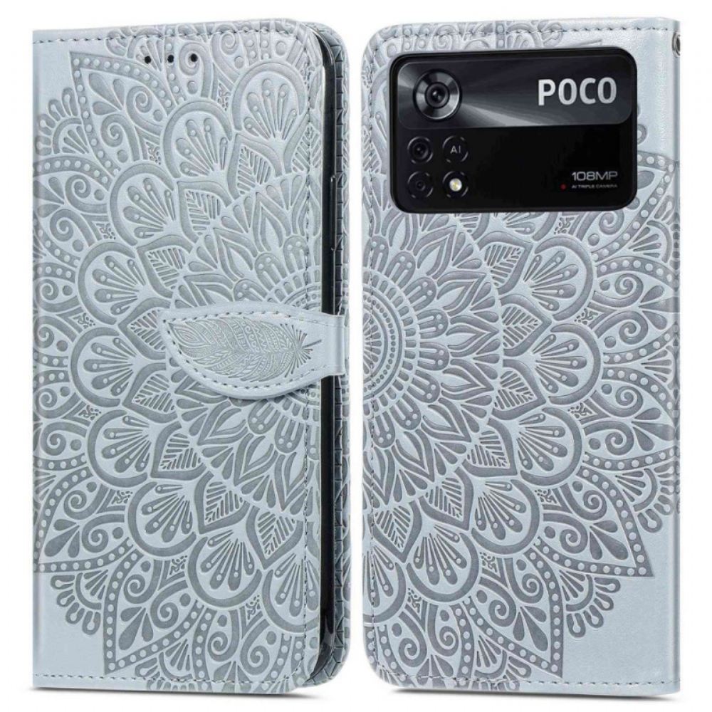 Flipové Pouzdro Na Poco X4 Pro 5G Kmenové Listy