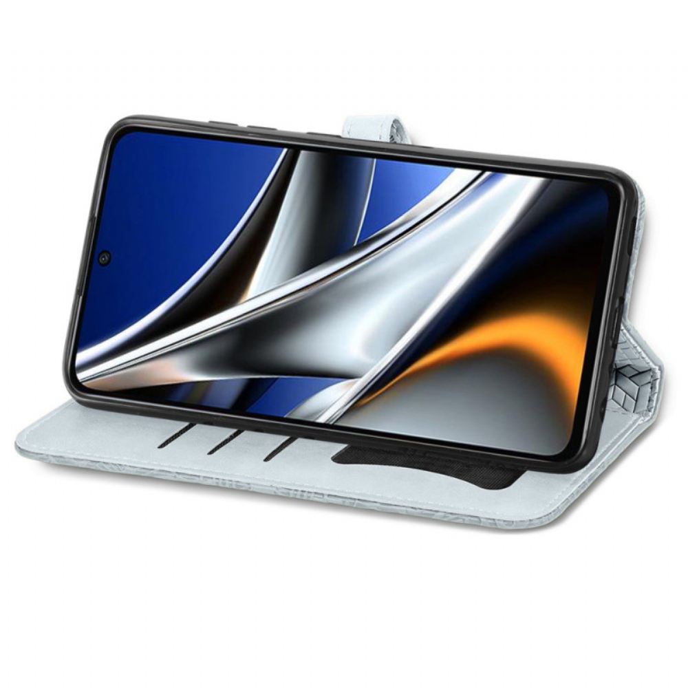 Flipové Pouzdro Na Poco X4 Pro 5G Kmenové Listy