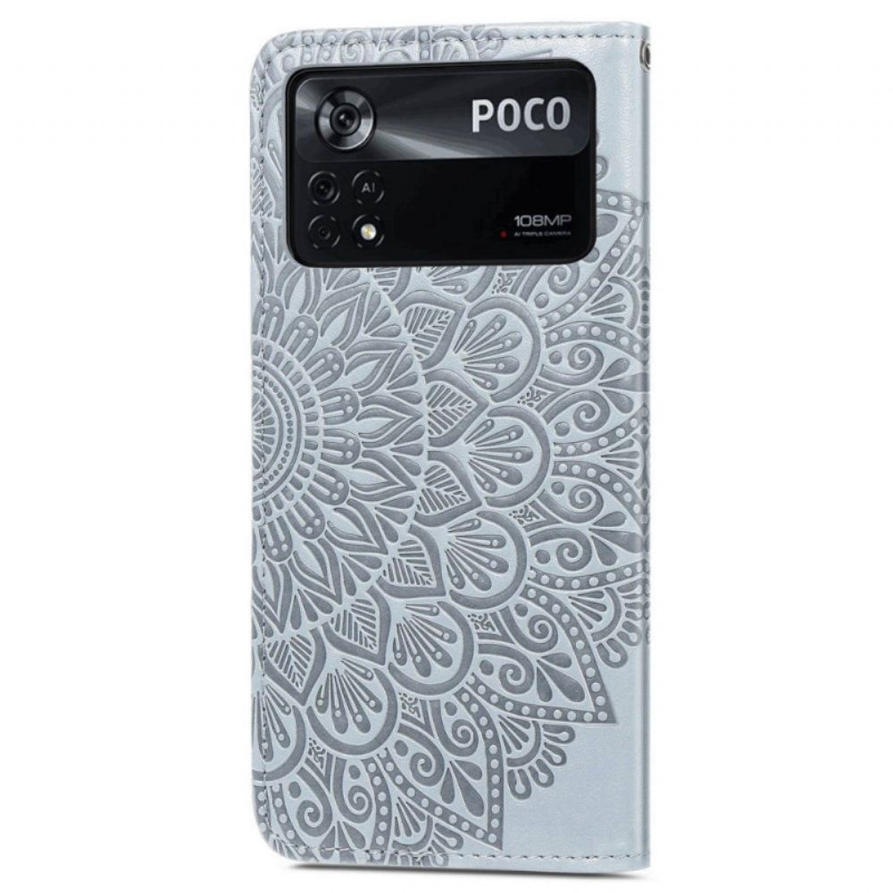 Flipové Pouzdro Na Poco X4 Pro 5G Kmenové Listy