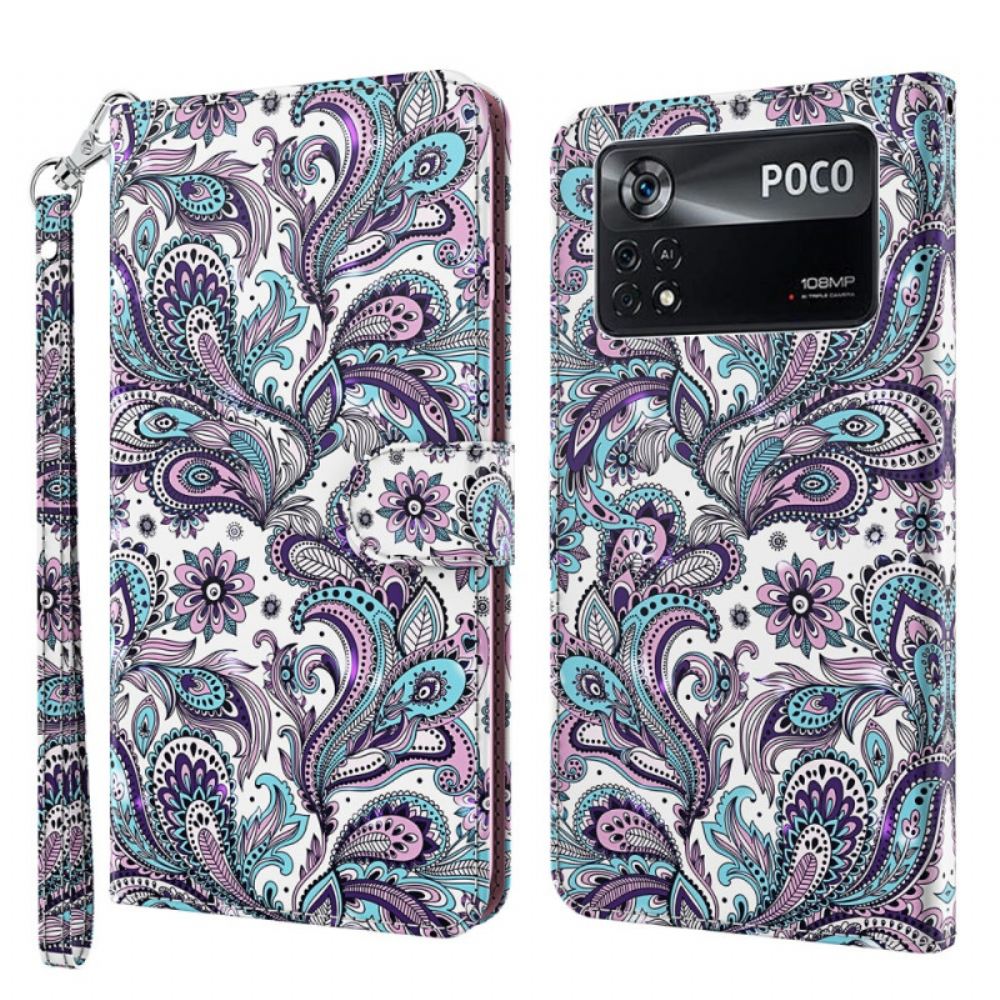 Flipové Pouzdro Na Poco X4 Pro 5G Na Lana Design Popruhu