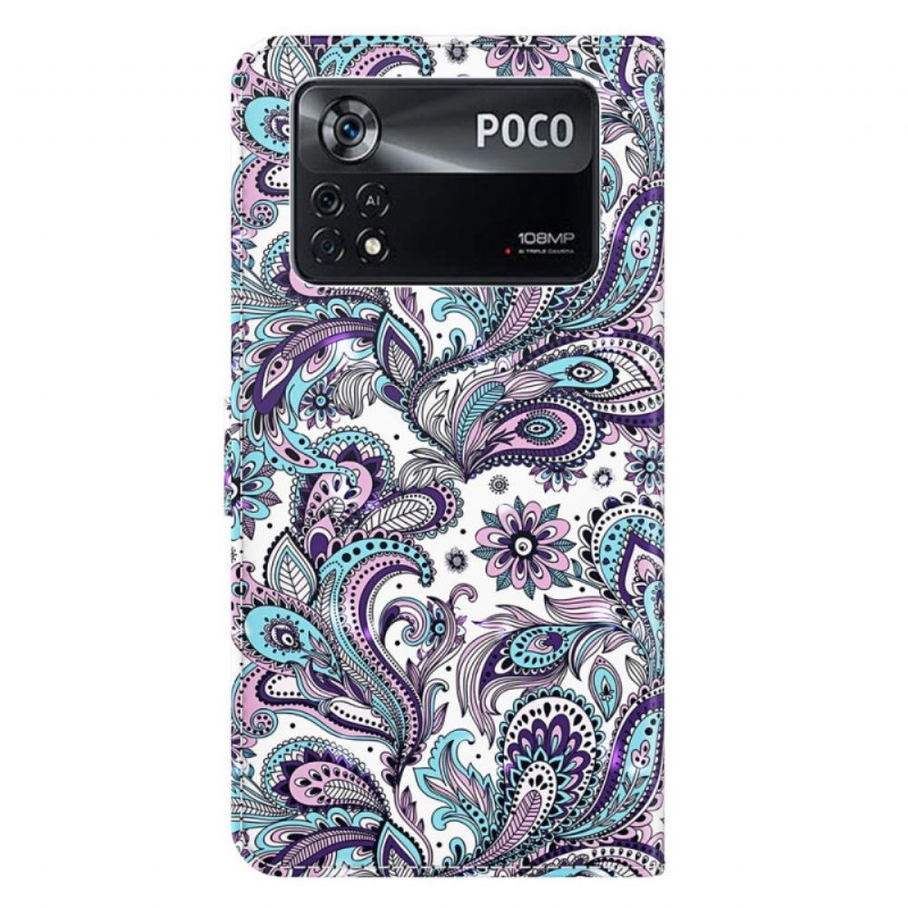 Flipové Pouzdro Na Poco X4 Pro 5G Na Lana Design Popruhu