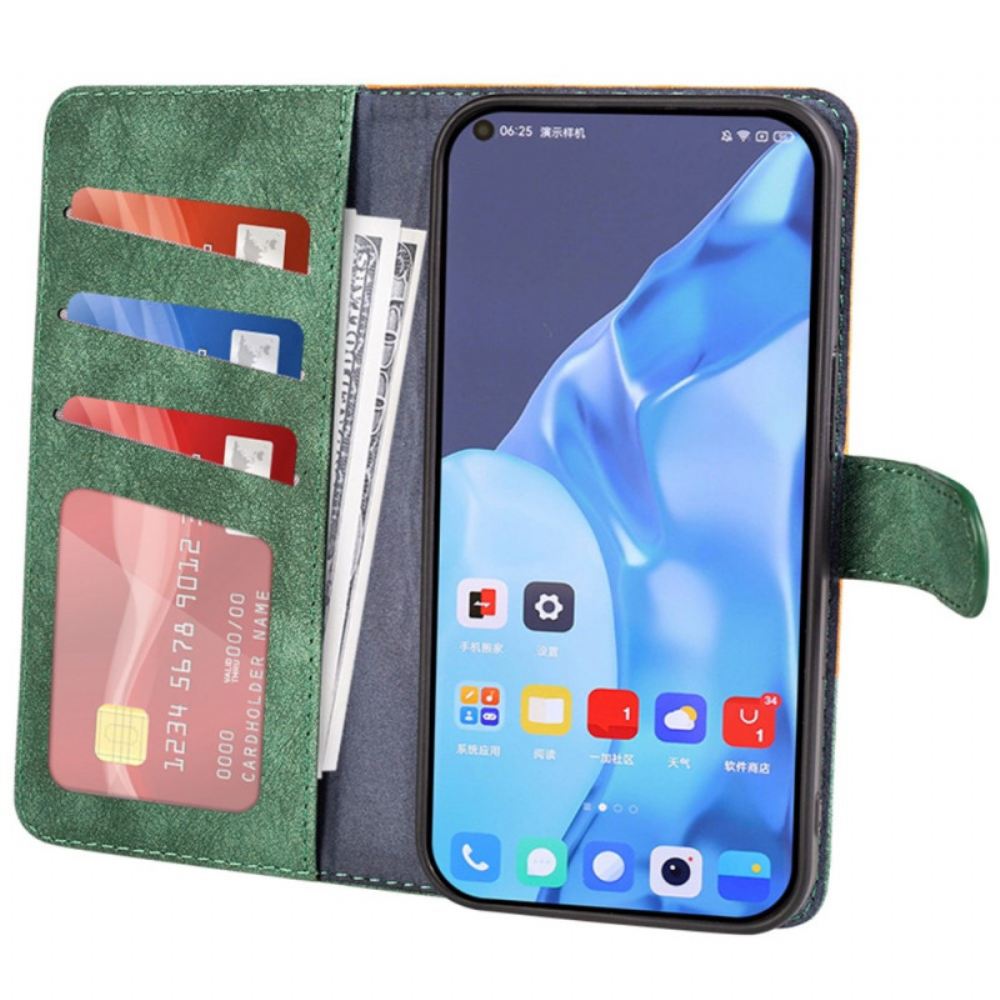 Flipové Pouzdro Na Poco X4 Pro 5G Umělecký Styl Dřeva